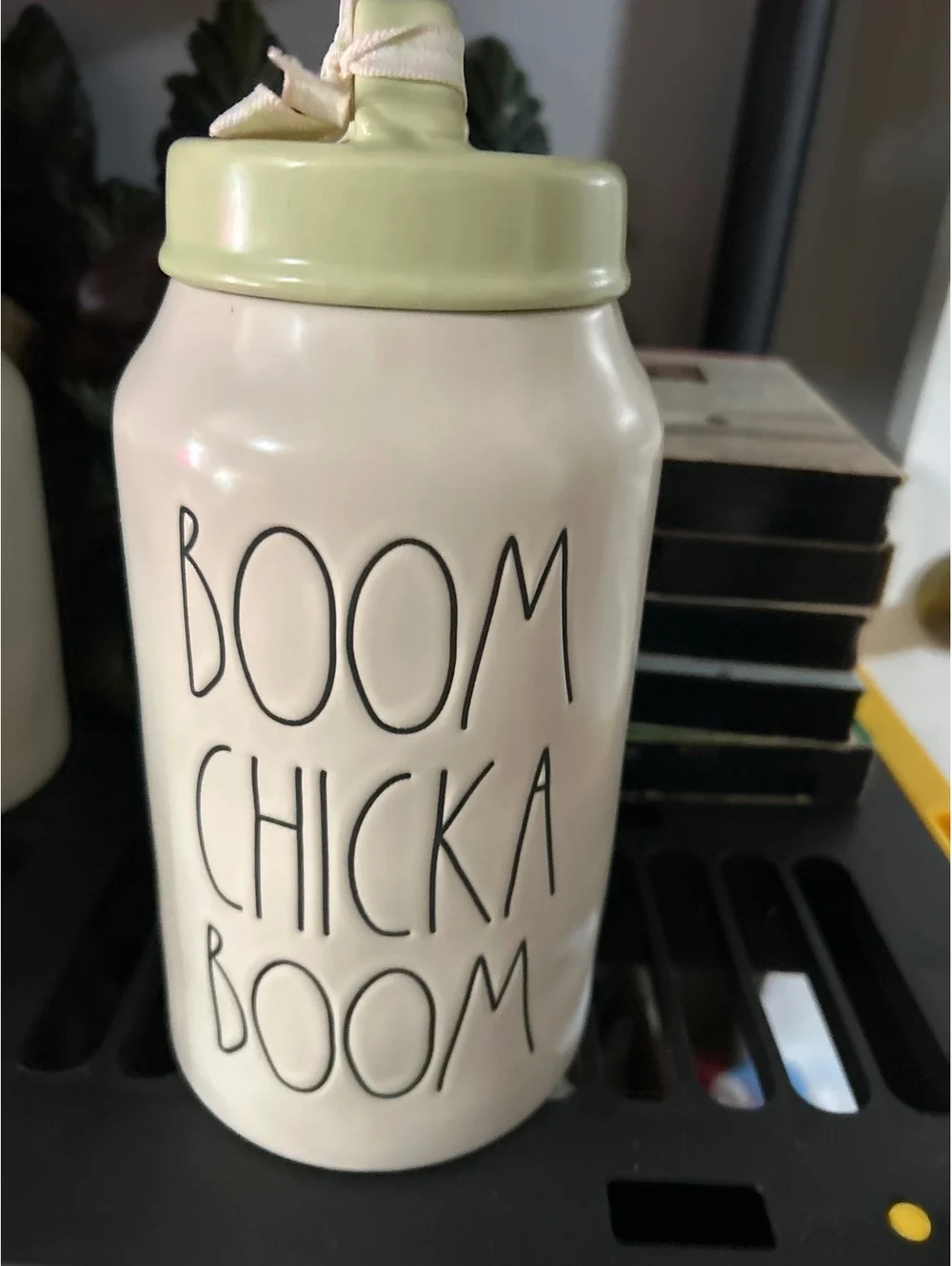 Rae Dunn Ceramic Canister with Lid - Boom Chicka Boom